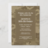 Camo Militair Thema Verjaardagsfeest Kaart (Voorkant)