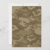 Camo Militair Thema Verjaardagsfeest Kaart (Achterkant)