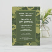 Camo Militair Thema Verjaardagsfeest Kaart (Staand voorkant)