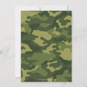 Camo Militair Thema Verjaardagsfeest Kaart (Achterkant)