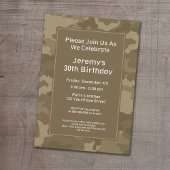 Camo Militair Thema Verjaardagsfeest Kaart