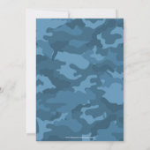 Camo Militair Thema Verjaardagsfeest Kaart (Achterkant)
