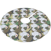 Camo Militaire Kerstsneeuwman Kerstboom Rok (Gekanteld)