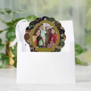 Camo Militaire Kleuren Fotovakantie Ornament Kaart