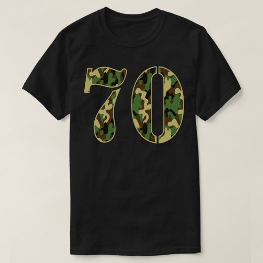 CAMO Militaire Soldaat Nummer 70 Jersey T-shirt (Design voorkant)