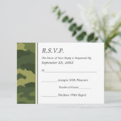 Camo Militaire Weddenschap RSVP (Staand voorkant)