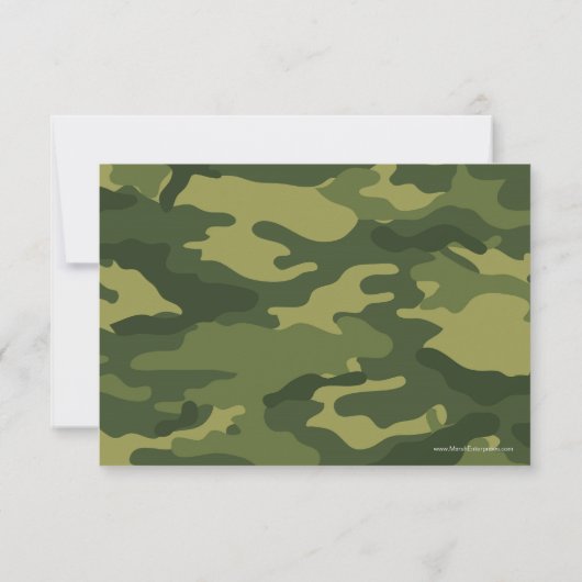 Camo Militaire Weddenschap RSVP (Achterkant)