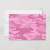 Camo Militaire Weddenschap RSVP Kaartje (Achterkant)