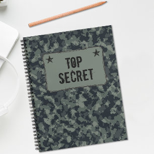 Camo Military Top Secret Notitieboek
