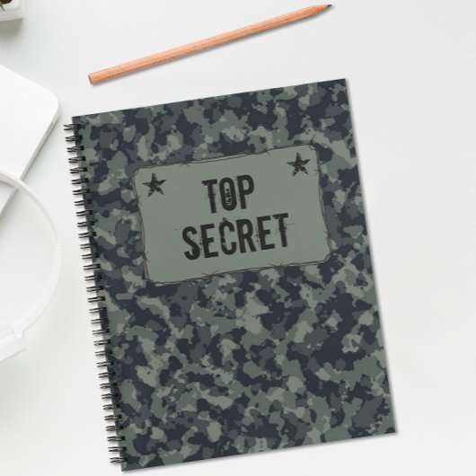 Camo Military Top Secret Notitieboek