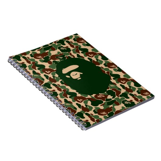 Camo monkey hypebeast bape notitieboek (Rechterzijde)