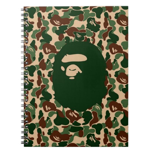 Camo monkey hypebeast bape notitieboek (Voorkant)