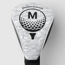 Camo Monogram Golfer Naam