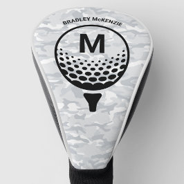 Camo Monogram Golfer Naam Golfheadcover