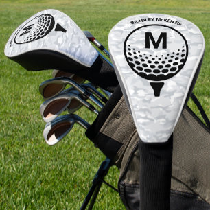 Camo Monogram Golfer Naam Golfheadcover