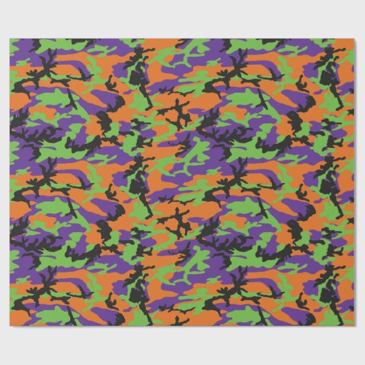 Camo Monster Halloween Edition Cadeaupapier (Vlak)