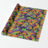 Camo Monster Halloween Edition Cadeaupapier (Uitgerold)