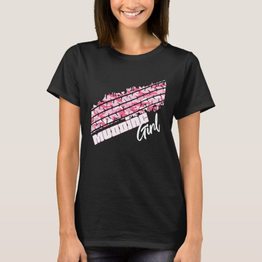 Camo Mudding Girl Mud Truck T-shirt (Voorkant)