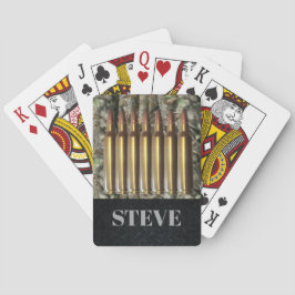 Camo Name Bullet Ammo Hunting Marksman Cards Pokerkaarten