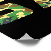 Camo Number 6 7 Funny Meme Costume Six Seven Hunte Poster (Hoek)