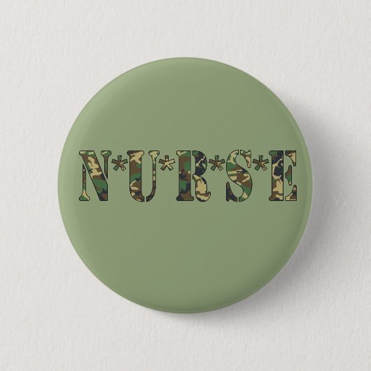 Camo Nurse Button (Voorkant)