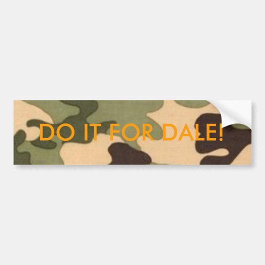 CAMO OERWOUD EVK-6165-48, DOE HET VOOR DALE! BUMPERSTICKER (Voorkant)