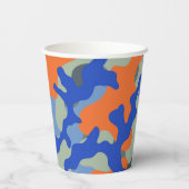 Camo Paper Cup | Dart Party Cup Papieren Bekers (Achterkant)
