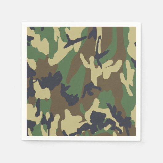 Camo Paper Napkins Servet (Voorkant)