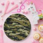 Camo Papieren Bordje (Feest)