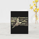 Camo Patriotic Mallard Duck Camouflage Vliegende E Kaart (Gele Bloem)