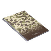 Camo Patroon Aangepaste naam Notitieboek (Rechterzijde)