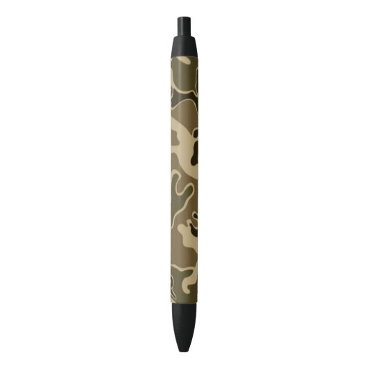 Camo patroon zwarte inkt pen (Voorkant Verticaal)