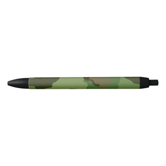 Camo Pattern Army Camouflage Man Zwarte Inkt Pen (Voorkant)