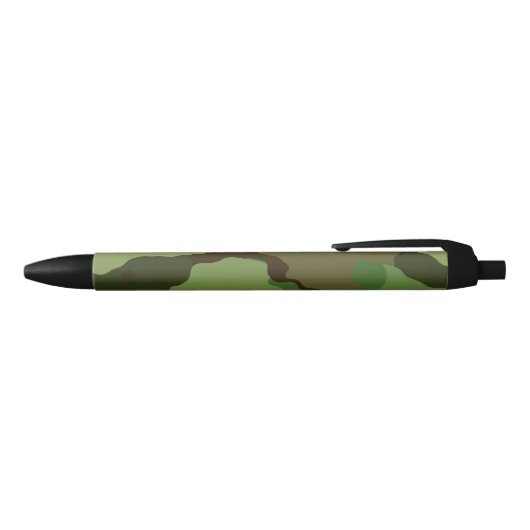 Camo Pattern Army Camouflage Man Zwarte Inkt Pen (Bovenkant)