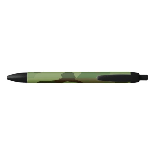 Camo Pattern Army Camouflage Man Zwarte Inkt Pen (Achterkant)