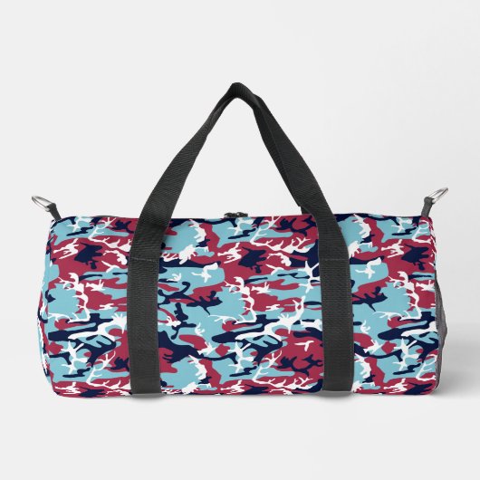 Camo Pattern - Burgundy Navy Blue White Plunjezak (Voorkant)