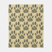 Camo Pattern Dog Paw Print Fleece Deken (Voorkant)