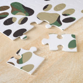 Camo Pattern Dog Paw Print Legpuzzel (Zijkant)