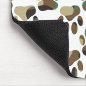 Camo Pattern Dog Paw Print Muismat (Hoek)
