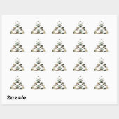 Camo Pattern Dog Paw Print Sticker (Vel)