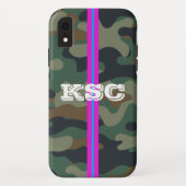 Camo Pattern-draagtas met roze tas Case-Mate iPhone Case (Achterkant)