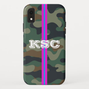 Camo Pattern-draagtas met roze tas Case-Mate iPhone Case
