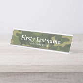 Camo Pattern for hunters or militional Bureau Naambordje (Voorkant)