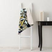 Camo Pattern - Geel White Beige Blue Black Sherpa Deken (In situ)