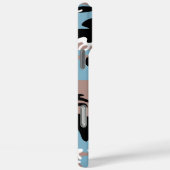 Camo Pattern - Grayish Red Blue Black Case-Mate iPhone Case (Achterkant / Rechts)
