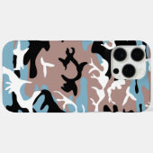 Camo Pattern - Grayish Red Blue Black Case-Mate iPhone Case (Achterkant (horizontaal))