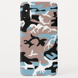 Camo Pattern - Grayish Red Blue Black Case-Mate iPhone Case