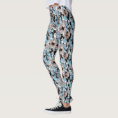 Camo Pattern - Grayish Red Blue Black Leggings (Links)