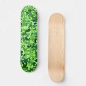 Camo Pattern - Green Blue Black Persoonlijk Skateboard (Voorkant)