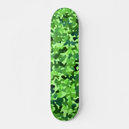 Camo Pattern - Green Blue Black Persoonlijk Skateboard (Voorkant)